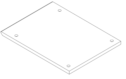 Attēls no Plāksne 415x312x16mm