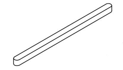 Attēls no Ķīlis 8x8x195mm ( 5522S asij)