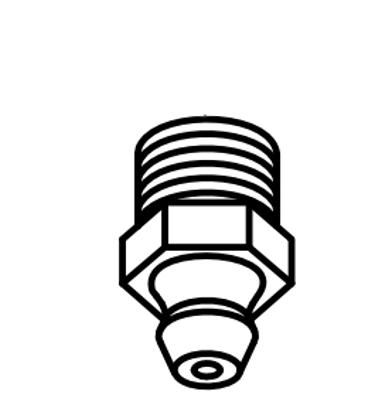 Attēls no Grease fitting with seal 1/8"