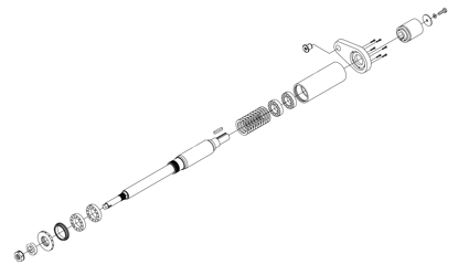 Picture of 1101LS-LMC Hor. spindle assembly 9"*d50*D115 incl. Flat spindle pulley 0722 6000rpm SPEEDMAC