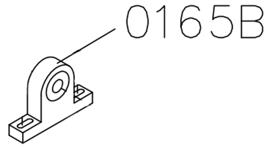 Picture of 0165B Fixed base with bearing UCP-205-14 (d22)