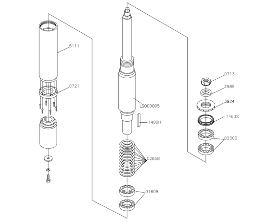 Picture of Vārpstas komplekts, vertikālā 6''xd50xD115mm TH/SP/H+