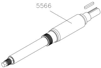 Picture of 5566 Hor. spindle shaft d50*D78*663