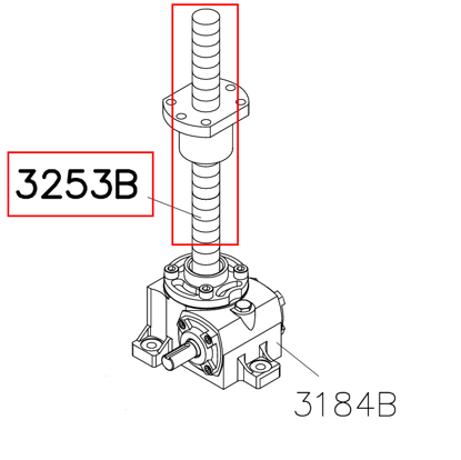 Picture of 3253B Ballscrews R32-5T4-FSI-480-564-0.05